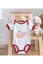 BK Kids "Sleeping Girl" Design Red Baby Bodysuit and Bib Gift Set-1, 9–12 Months, 87624d24 - 5