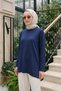 Basic Knit Rayon Tunic 902 Dark Navy Blue - 3