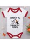 BK Kids "Daddy's Drinking Buddy" Design Red Baby Bodysuit-2 en125216