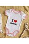 BK Kids "I Love Çanakkale" Design Pink Baby Bodysuit - Model 1, 0-3 Months, 3725f4a0 - 2