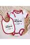 BK Kids "I'm a Laz Girl" Design Red Baby Bodysuit and Bib Gift Set-1, 9–12 Months - 2