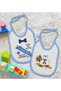 BK Kids Blue Baby Bib Set of 2 with Circumcision Design-2 - 2