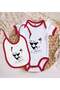 BK Kids Atatürk-Themed Red Baby Bodysuit and Bib Gift Set-25, 3–6 Months, 723e9302 - 2