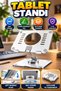 Adjustable Dual-Axis Foldable Tablet Stand – For Gaming, Videos, and Meetings
