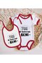 BK Kids "Cover Me" Design Red Baby Bodysuit and Bib Gift Set - 1 en126123 - 2