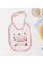 BK Kids "Auntie's Honey Lokum" Design Pink Baby Bodysuit and Bib Gift Set-1, 0-3 Months - 3