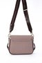 Front Zippered Shoulder Bag, Coffee - 3