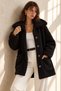 Women's Long Sleeve Collared Front Buttoned Welsoft Coat