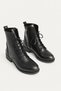 Women's Winter Black Leather Casual Boots with Thick Soles TR01MK03E - 4