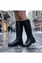 (Modal) Flat Sole Women's Casual Boots BLACK - 6