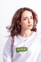 Billie Green Oversized Unisex White T-Shirt with Back Print