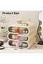 3 PCS Clear Stackable Storage Drawer, Compact Vanity Drawer Organizer Set for Makeup, Small Plastic - 3
