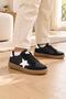 Star-Patterned Rubber Sole, Lace-Up, Casual Unisex Boys'/Girls' Kids' Sneakers - 6