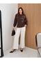 Women's Angora Sweater with Sequins and Puff Sleeves NK605 - 2