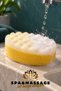 Spa & Massage Yellow Bath and Shower Sponge—Double-Layered, Wavy-Surface, Oval Body Wash Sponge—1 Piece - 7