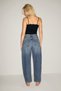 Avor women's balloon fit medium blue jeans - 7