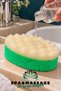 Spa & Massage Green Bath and Shower Sponge, Double-Layered, Wavy-Surface, Oval Body Wash Sponge, 1 Piece - 5