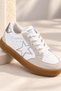 Star-Patterned Rubber Sole, Lace-Up, Casual Unisex Boys'/Girls' Kids' Sneakers - 3