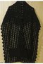 Black Plush Shawl Large