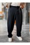 Navy Blue Pleated Loose-Fitting Baggy Pants KNT-4600 - 3