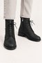 Women's Winter Black Casual Boots with Thick Soles TR01MK03A
