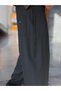 Anthracite Pleated Loose-Fit Baggy Pants KNT-4600 - 5