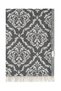 Baroque Pattern Peşkir and Peştamal Set, Black - 100% Cotton - Bath Towel Set - 2