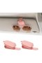 Leather Sunglasses Holder, 2-Pack (Black) | Car Magnetic Sun Visor Accessories