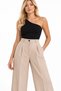 Women's High-Leg Wide-Leg Palazzo Pants – Striped and Solid Color Options - 2