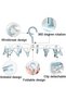 Folding Portable Laundry Hanger 3 Pack 12 Clips Laundry Drying Rack Underwear Hanger Folding Windpro - 6