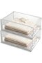 Stackable Shoe Storage Boxes Pull-Out Drawer Organizer for Closet