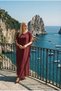 Celeste Layered Flounce Chiffon Long Formal Evening Dress - 2