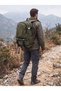 Luxury Canvas Hiking Mat with Tie-Detail and Bellows, Travel Hiking Bag - 2