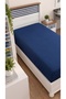 100% Cotton Single-Size Fitted Sheet, 100x200 cm, 30 cm Mattress Height, Cotton Bed Sheet - 3
