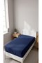 100% Cotton Single-Size Fitted Sheet, 100x200 cm, 30 cm Mattress Height, Cotton Bed Sheet - 4