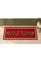 ETA New Year's-Themed Patterned Woven Woven-Back Rug eta4483