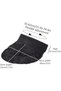 Women's Straw Sun Visor, Wide Brim Roll-up Foldable Beach Hat - 2