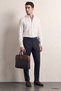 Ds Damat Slim Fit Dark Navy Blue Plain Travel Suit - 6