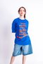 One Vodka Printed Oversized Unisex Blue T-Shirt - 4