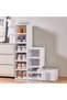 Shoe Box,6 Tiers Foldable Portable Storage Cabinet White