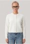 Women's Nina Crew Neck Ecru Basic Cardigan - 4