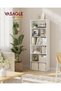 White Bookcase 60x24x178.5 cm - 2