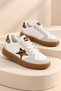 Star-Patterned Rubber Sole, Lace-Up, Casual Unisex Boys'/Girls' Kids' Sneakers - 4