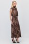 Women's Patterned Chiffon Maxi Skirt - 3