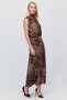 Women's Patterned Chiffon Maxi Skirt - 4