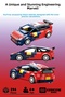 Citroën C4 WRC Licensed Race Car 296-Piece BPA-Free High-Quality ABS Plastic Technical Creative Building Block Toy Construction Set - 2