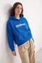 Saks Slogan Kalın İçi Polarlı Oversize/Geniş Kesim Kapüşonlu Örme Sweatshirt TWOAW27SW00170 - 5