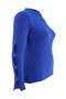 Cobalt Blue Body-Hugging Thin Knitwear Blouse Tbbaw24Af00021 - 2