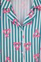 Green Polyester New Year Satin Woven Pajama Set Thmaw27Pt00144 - 3