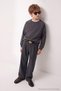 Anthracite Girls'/Boys' Basic Soft Touch Knit Crew Neck Long-Sleeve Sweatshirt TKDAW27SW00113 - 2